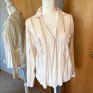 Striped Cream Blouse